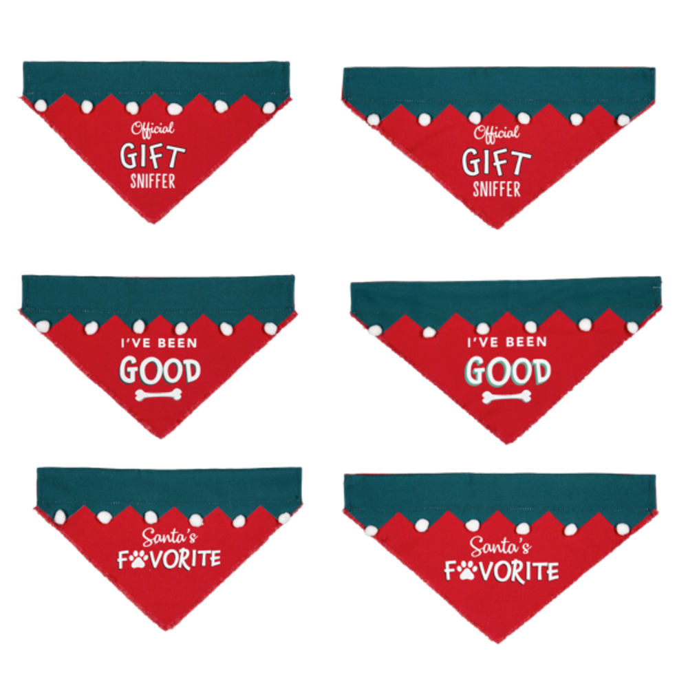 Ganz, Collectibles, Gifts, Midwest CBK, 2023, Holiday Dog, Bandanas, 701545